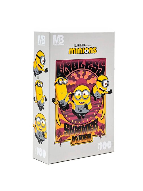 Mabbels Minions Endless Summer Vibes 100 Parça Puzzle 389163