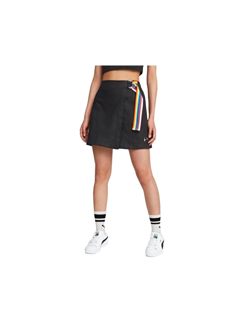 Puma 53821301 Downtown Skirt Kadın Günlük Etek Siyah