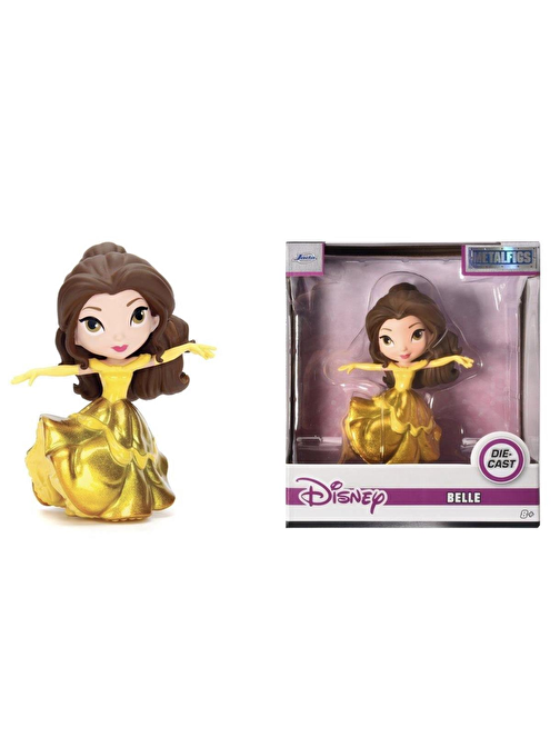 Jada 253071006 Disney Princess Prov Belle Altın Elbiseli Film Karakter Figürü 10 cm