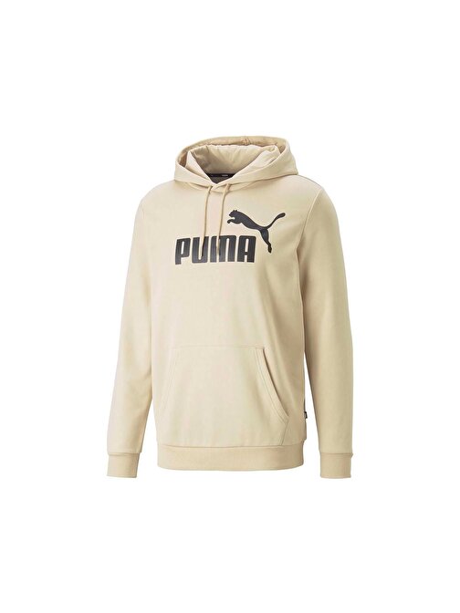 Puma Ess Big Logo Hoodie Fl Erkek Günlük Sweatshirts 58668785 Bej S