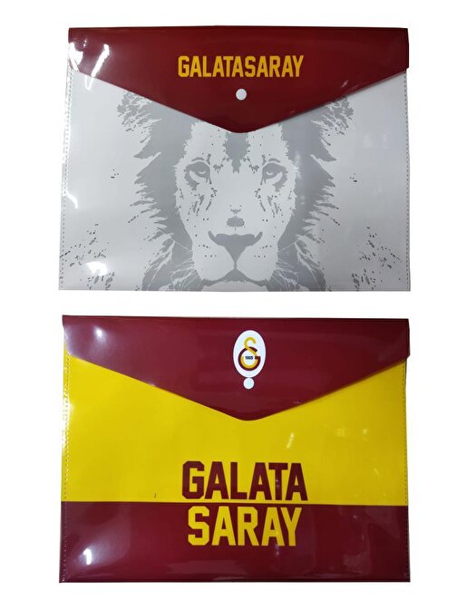 Play - Doh Galatasaray Lisanslı A4 Çıtçıtlı Zarf Dosya Çok Renkli 2 Adet