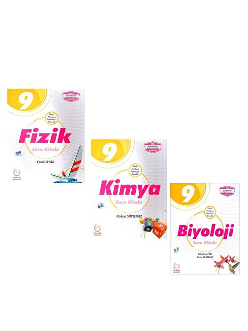 Akm Kitap 9. Sınıf Fizik Kimya ve Biyoloji Soru Bankası Seti 3 Kitap