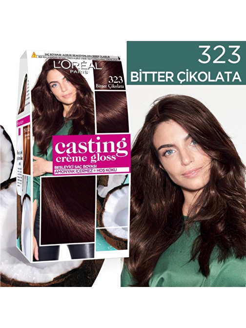 L'Oreal Paris Loreal Casting Creme Gloss 323 Bitter Çikolata Saç Boyası