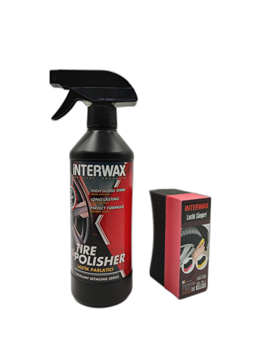 İnterwax Lasti̇k Parlatici 500 Ml & Lasti̇k Süngeri̇