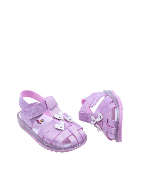 Papuç Sepeti Arzen-2879 Kız Bebek Ortopedik Sandalet Ayakkabı