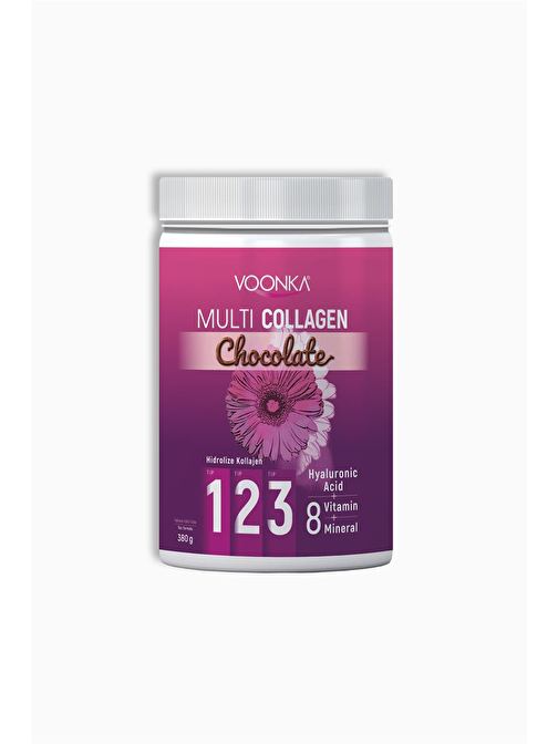 Voonka Multi Collagen Powder 380 Gr Çikolata Aromalı