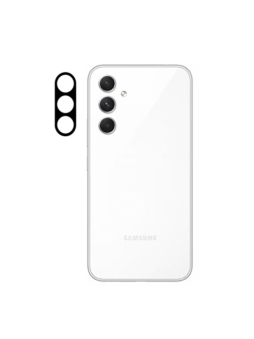 Coverzone Samsung Galaxy A54 Tam Kaplayan Z-Panoply 3D Kamera Lens Koruyucu Siyah