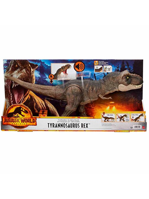 Jurassic World Jurassic World Tyrannosaurus Rex Güçlü Isırıklar Dinozor Figürü HDY55