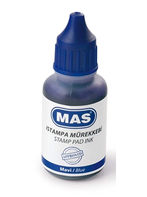 Mas 463 Istampa Mürekkebi 20 ml Mavi