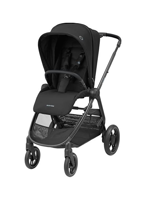 Maxi Cosi Street Tek Elle Katlanabilen Doğumdan İtibaren Kullanılabilen Tek Yönlü Yıkanabilir Kumaş Tekli Bebek Arabası Essential Black