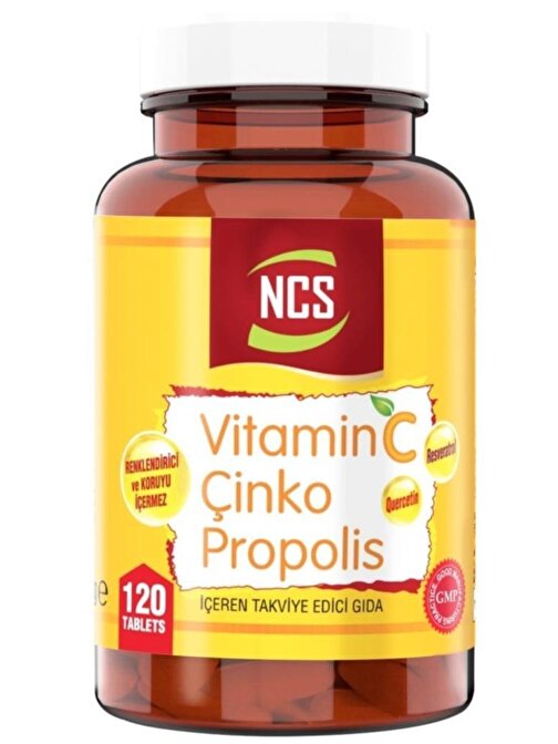 Ncs Vitamin C Çinko Propolis 120 Tablet Vitamin D Quercetin Resveratrol
