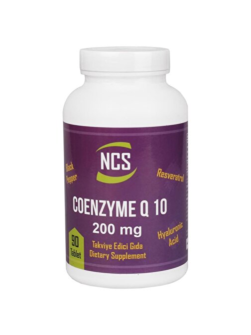 Ncs Coenzyme Q-10 200 Mg 90 Tablet Resveratrol Hyaluronic Acid Bl