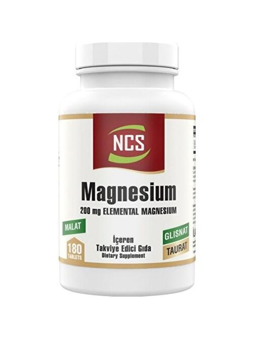 Ncs Magnesium 200 Mg Malat Taurat Glisinat 180 Tablet