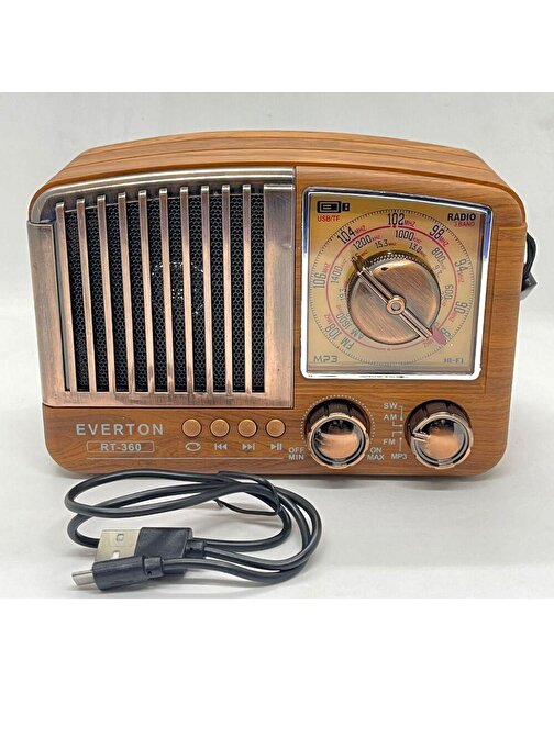 Everton RT-360 Nostaljik Elektrikli Bluetooth Radyo