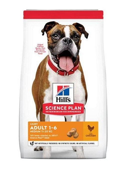 Hills Tavuklu Light Yetişkin Köpek Maması 2.5 Kg