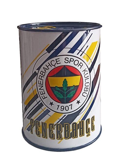 Fenerbahçe Metal Kumbara Orta Boy Orjinal Lisanslı 1 Adet FB Kumbara Taraftar Kumbara Sarı Kanarya 12x9 cm