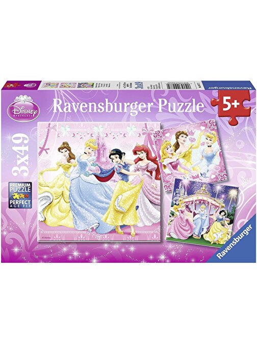 Ravensburger 3x49 Parça Puzzle Pamuk Prenses 092772