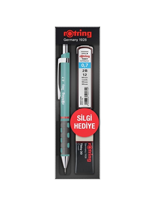 Rotring Okul Seti Tıkky Min Silgi 3 LÜ 0.7 mm Deniz Mavi RO-KK0.7 mm-0.7 mm-DNZMAVI