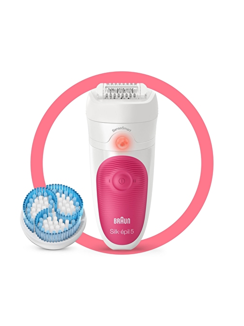 Braun Silk-épil 5 5511 SensoSmart Kablosuz Islak Kuru 2 Ek Parçalı 2'si 1 Arada Epilatör