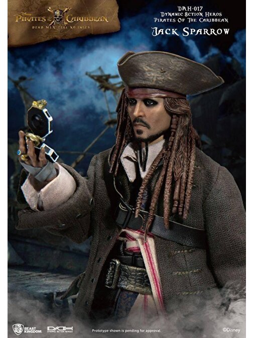Beast Kingdom Karayip Korsanları Captain Jack Sparrow Çizgi Film Karakter Figürü