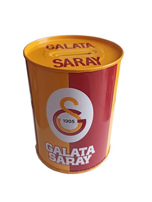 Galatasaray Metal Kumbara Orta Boy Orjinal Lisanslı  12 x 9 cm