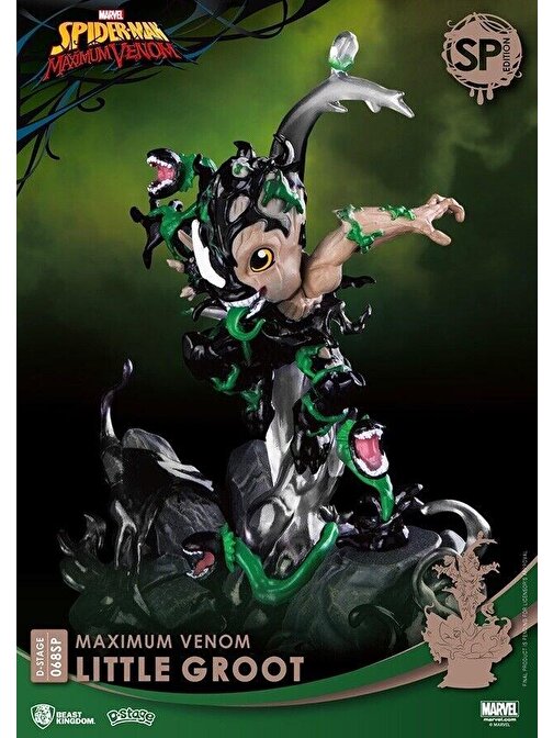 Beast Kingdom Marvel Max venom - Little Groot Special Edition Çizgi Film Karakter Figürü