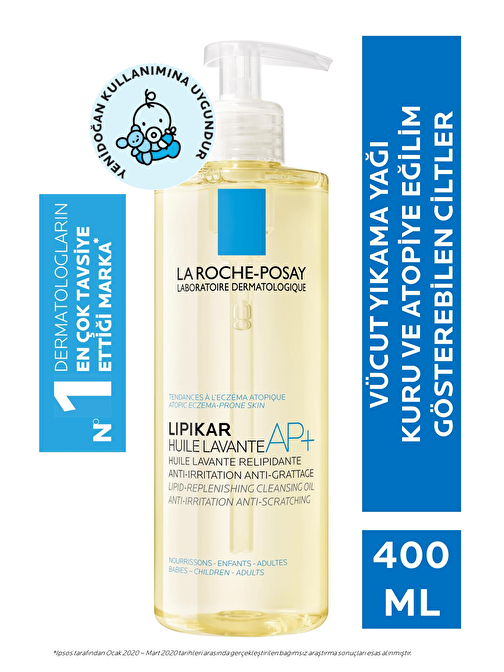 La Roche-Posay Lipikar Cleansing Oil Ap + Duş Yağı 400 ml