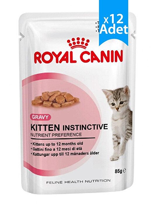 Royal Canin Gravy Kitten Yaş Yavru Kedi Maması 12li x 85gr