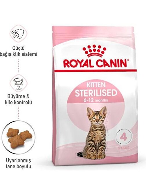 Royal Canin Kitten Yavru Sterilised Kısırlaştırılmış Kedi Maması 2 Kg