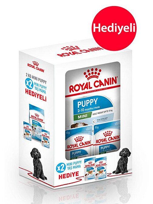 Royal Canin Box Puppy Yavru Köpek Maması 2 Kg + 2 Adet Yaş Mama Hediyeli