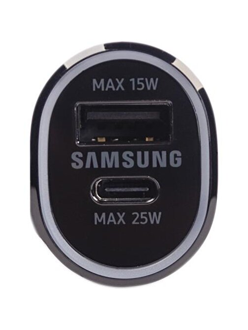 Samsung Samsung Ep-L4020N Hızlı Araç Şarj Aleti (25W + 15W) - Siyah Ep-L4020Nbegww