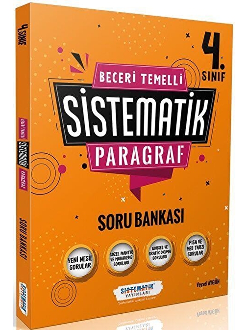 4. Sınıf Beceri Temelli Sistematik Paragraf Soru Bankası Sistematik Yayınları