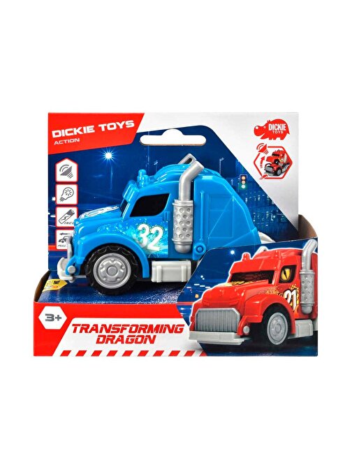 Dickie 203341033 Transforming Dragon Sök Tak Mini Tır Mavi 5 - 7 Yaş