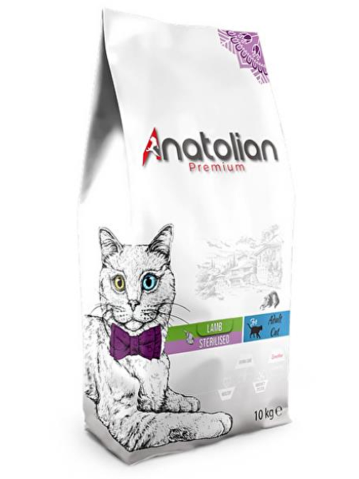 Anatolian Premium Sterilised Lamb Kuzulu Kısır Kedi Maması 10 Kg
