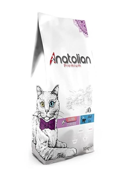 Anatolian Premium Somon Etli Kısırlaştırılmış Kedi Maması 10 Kg