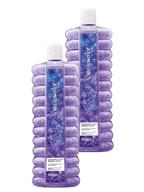 Avon Senses Lavender Calm Lavanta Kokulu Banyo Köpüğü 1 lt 2'li Set