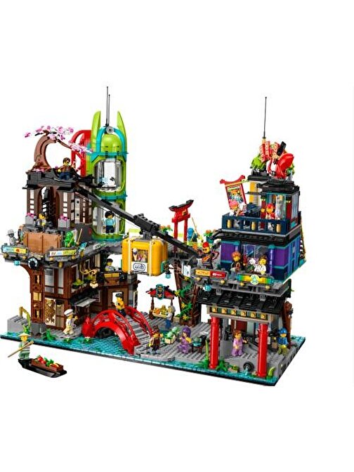 Lego Ninjago 71799 City Markets (6163 Parça) Yaratıcı Bloklar Parça Plastik Figür