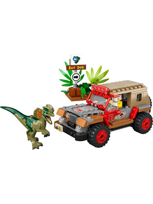 LEGO 76958 Jurassic World Dilophosaurus Pususu Plastik Set
