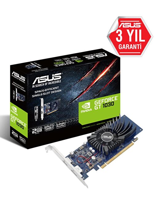 Asus GeForce GT 1030 2 GB DDR5 PCIe 3.0 64 Bit Ekran Kartı