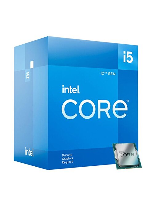 Intel i5-12400F 4 Çekirdek 3.7 Ghz Turbo Hızı 18 MB Ön Bellek Lga1700 Soket Tipi İşlemci