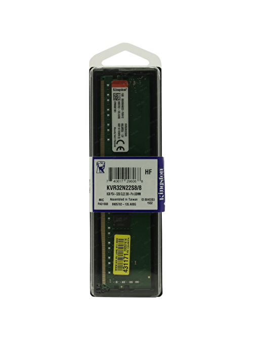 Kingston 8 GB CL22 DDR4 1x8 3200 MHz Ram