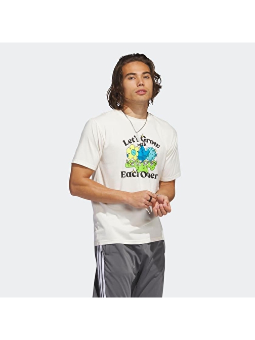 Adidas Ic5558 Grow Together T Erkek T-Shirt Xs