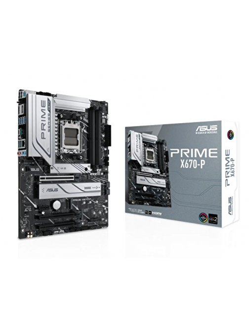 Asus Prime X670-P AM5 DDR5 6400 mhz ATX Masaüstü Bilgisayar AMD Uyumlu Anakart