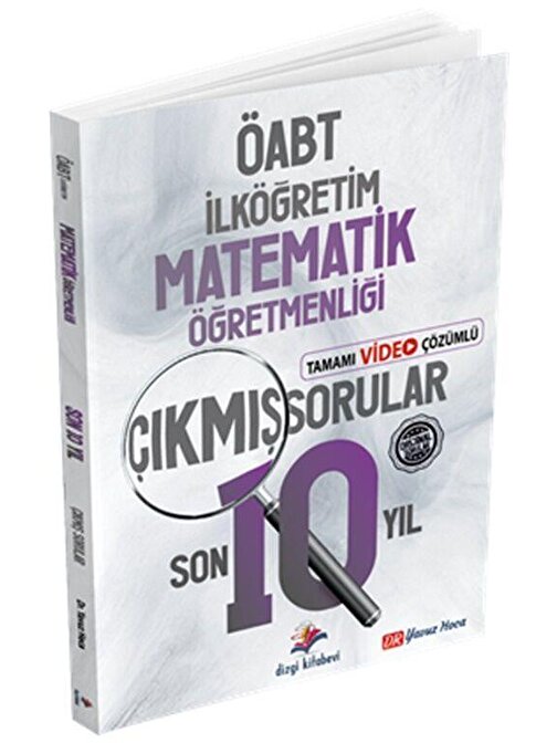 Dizgi Kitap Yayınları KPSS İlköğretim Matematik Öğretmenliği Son 10 Yıl Çıkmış Sınav Soruları Dizgi Kitap