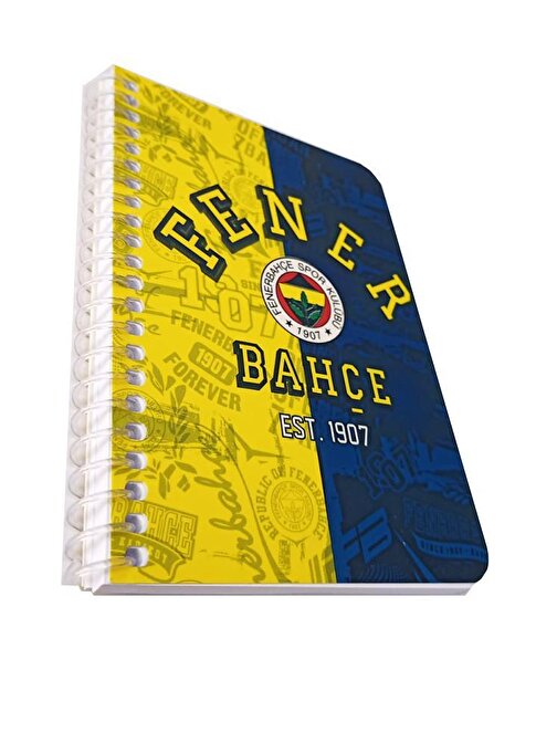 Play-Doh Fenerbahçe Temalı 80 Yaprak Çizgili Küçük Boy Not Defteri Sarı 10x15 cm Model 2
