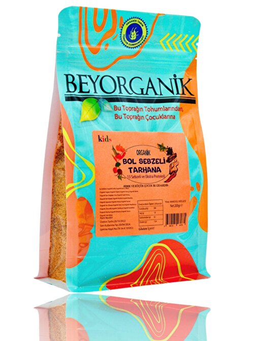 Beyorganik Organik Bol Sebzeli Tarhana 13 Sebzeli Ve Ekstra Proteinli 200gr +8Ay