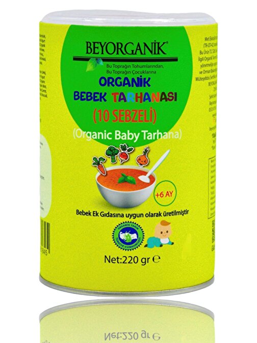 Beyorganik Bebek Ek Gıdası Organik Bebek Tarhanası 10 Sebzeli
