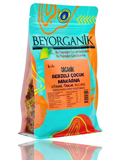 Beyorganik Organik Sebzeli Çocuk Makarna 240gr