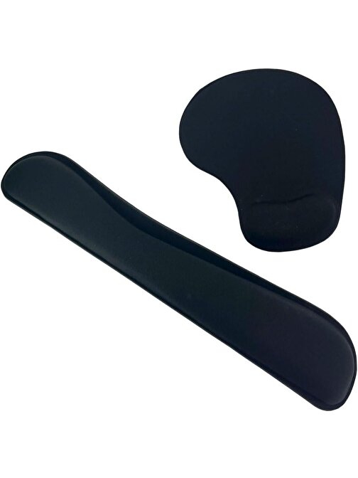 Coverzone Bilek Destekli ve Dirsek Destekli Mouse Pad 2 Parça Set Kumaş Yüzey Kaymaz Alt Taban Kullanıcı Dostu Şık ve Rahat Tasarım Fare Altlığı