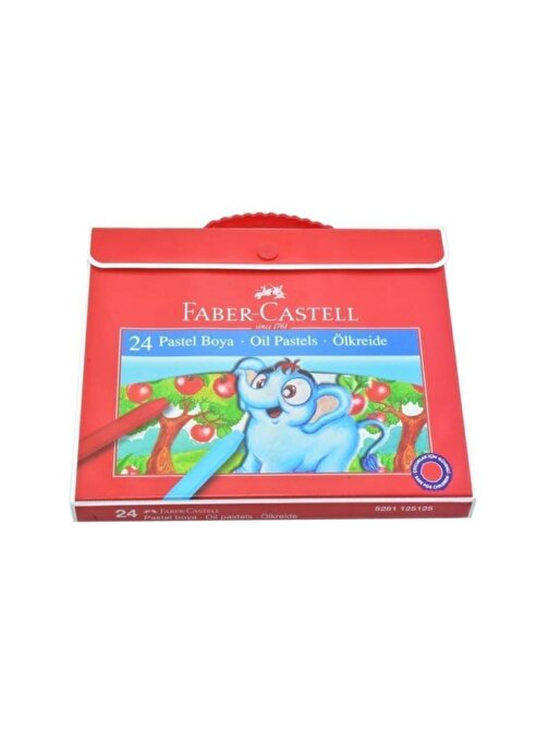 Faber Castell 125125 Çantalı Pastel Boya Seti 24'lü Çok Renkli